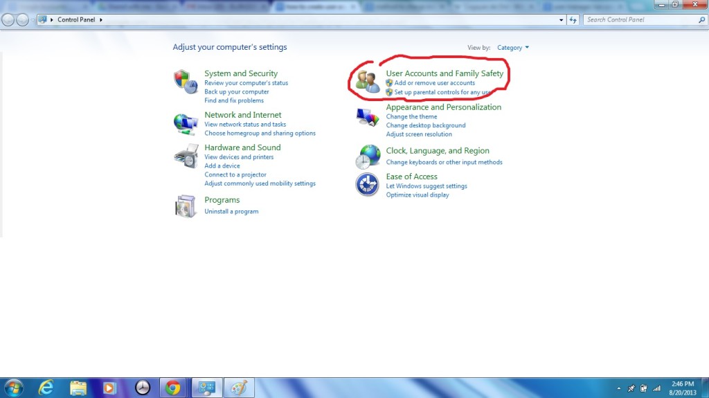 create user Win7